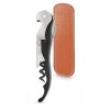 Vývrtka, otvírák na víno černá s koženým pouzdrem Pulltex Pulltap´s Colour Corkscrew