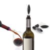 Uzávěr a nálevka na láhve Pulltex Uranus Wine Stopper & Pourer Black