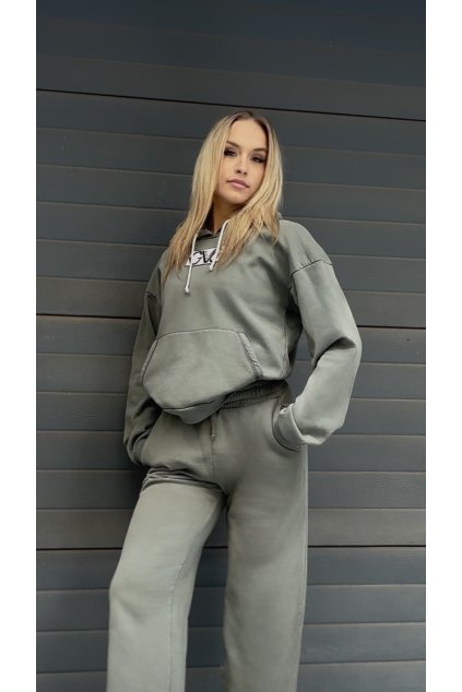 AURA Track Hoodie Khaki mikina