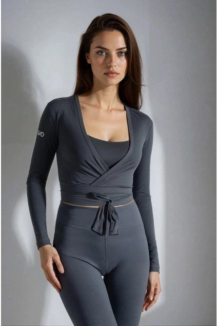 Maia zavinovací tričko šedá