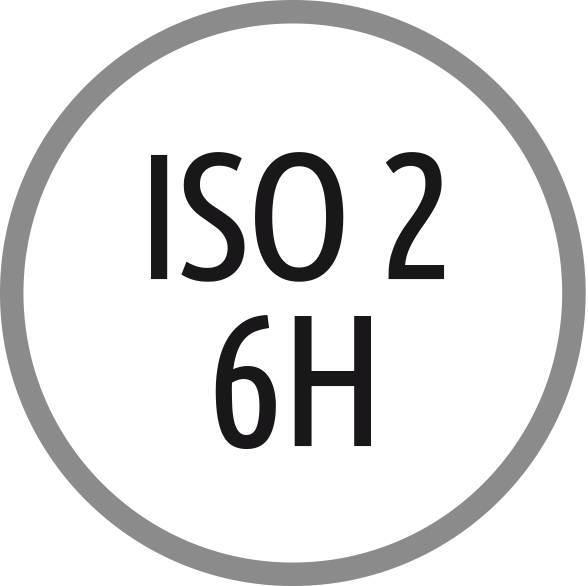 Pasowanie gwintów: ISO 2 - 6H