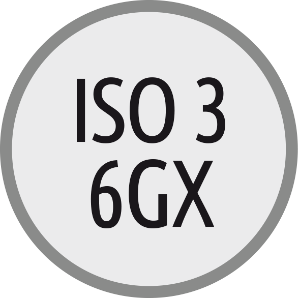 Pasowanie gwintów: ISO 3 - 6GX
