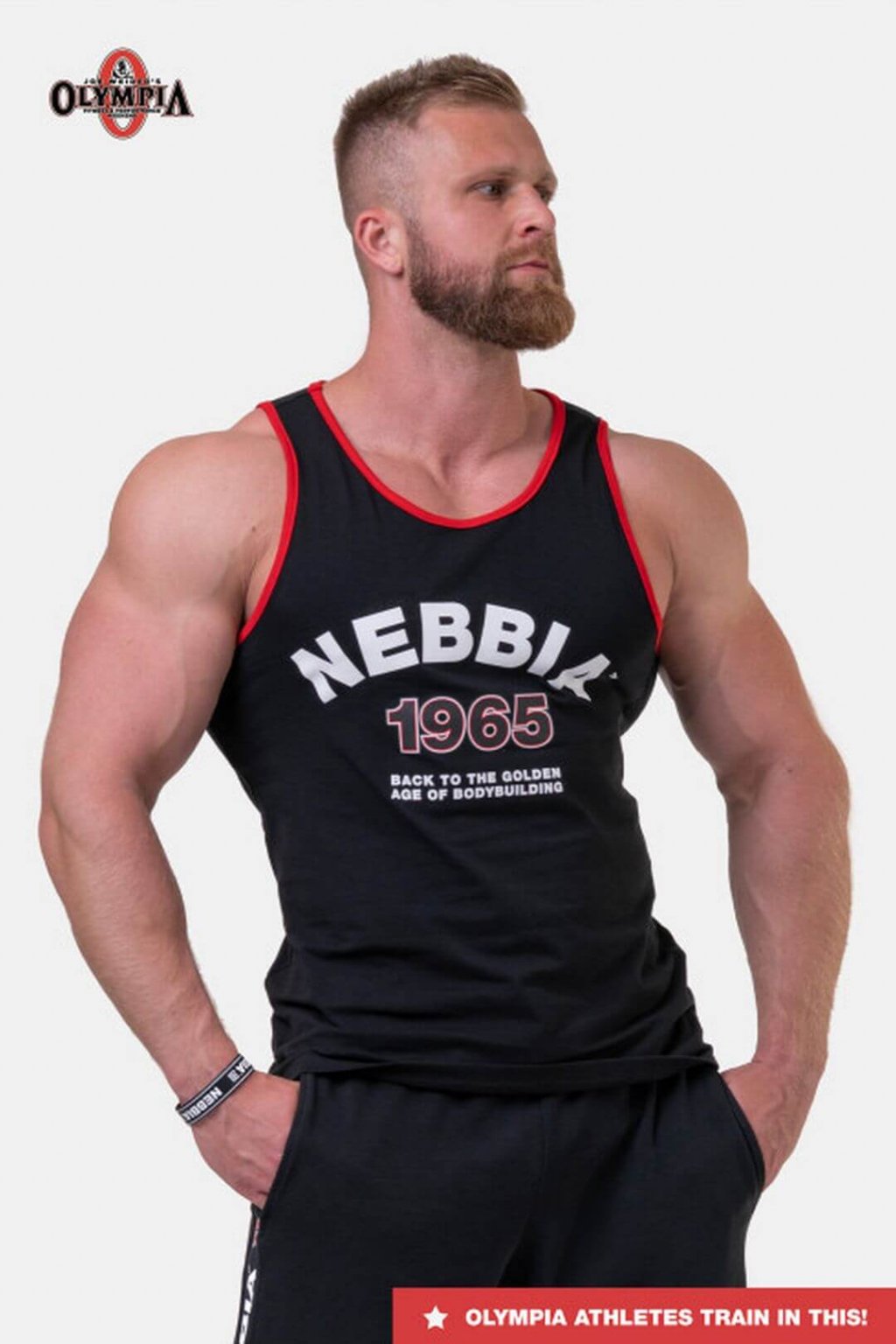 Tílko Nebbia Old-school Muscle Černé