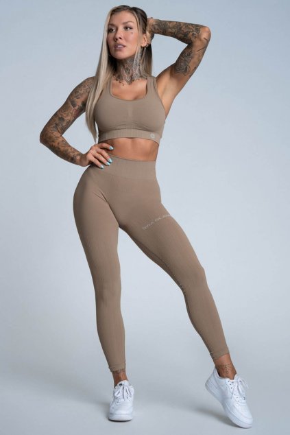 Legíny Gym Glamour Push Up Nude