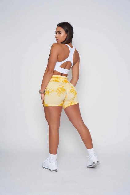 Sportovní kraťásky Scrunch Butt Yellow