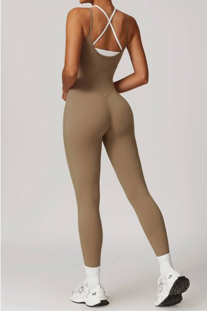 Dámský overal Two Tone Taupe