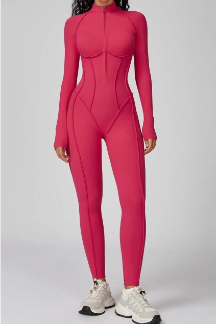Dámský overal Nia Zip Pink