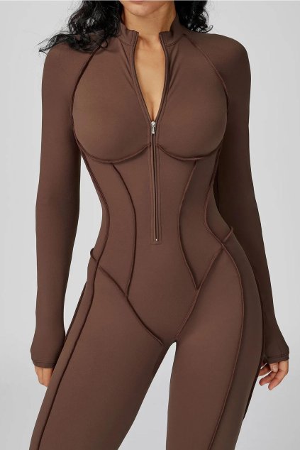 Dámský overal Nia Zip Brown