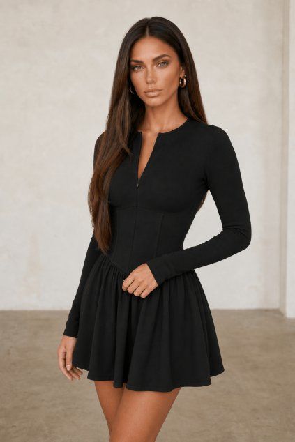 Dámské šaty Imogen Long Black