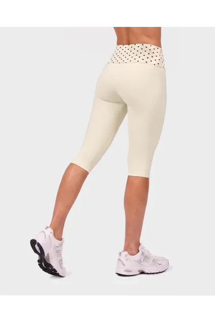 Dámské capri legíny Dots Ivory