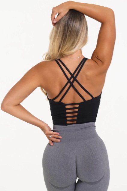 Dámský Crop Top Tiras Black
