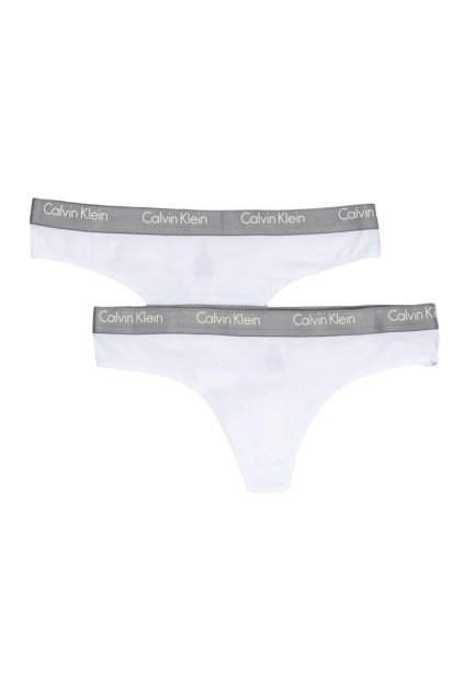 Calvin Klein 2 Pack Tanga Bílé