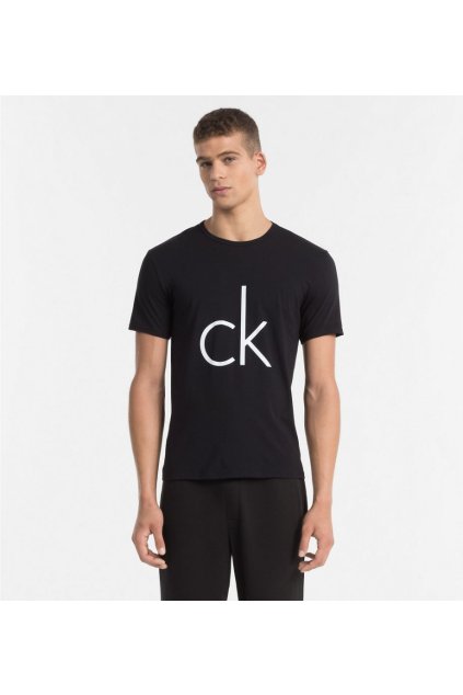 Calvin Klein Pánské Tričko S Logem Černé