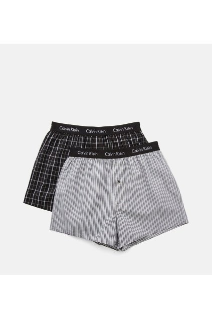 Calvin Klein 2Pack Trenky Černé Se Vzory