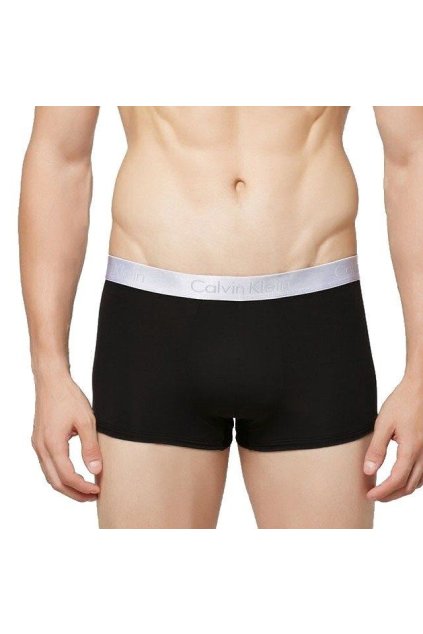 Calvin Klein Boxerky Liquid Microfiber Černé