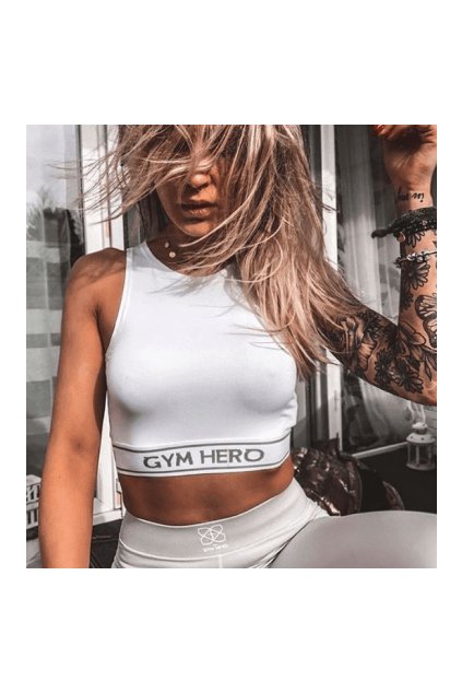 Crop Top Gym Hero Ice White