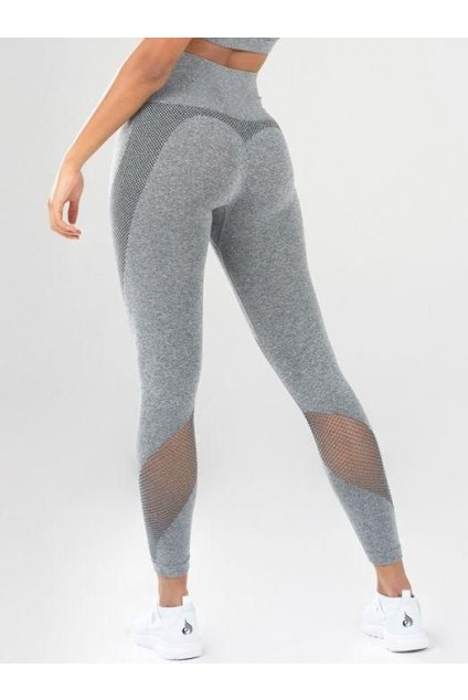 Dámské legíny Seamless Mesh Světle Šedé