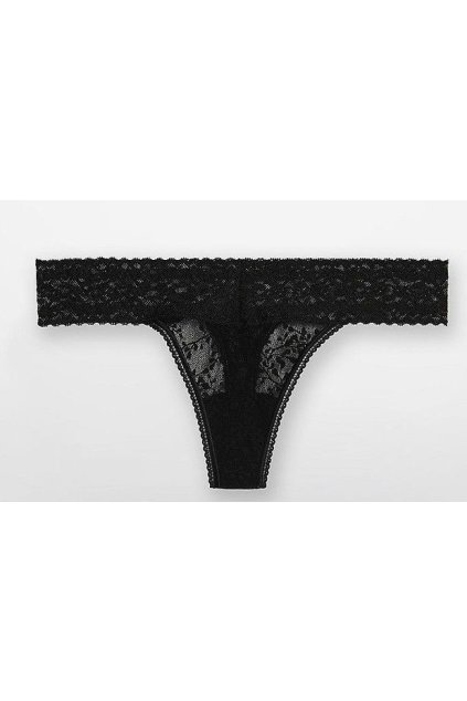 Calvin Klein Krajkové Tanga Černé
