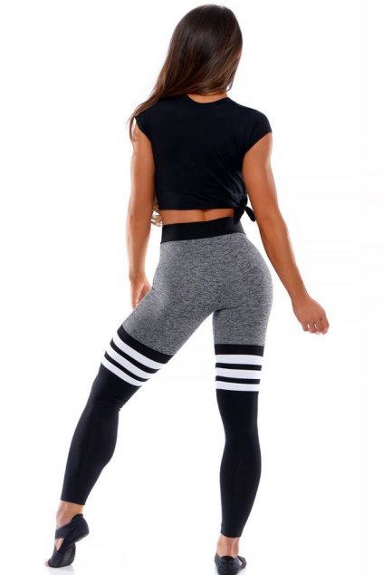 Dámské legíny Socks vysoké šedé