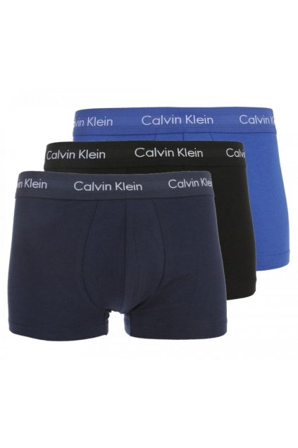 Calvin Klein 3Pack Boxerky Black, Blue & Blue Royal LR