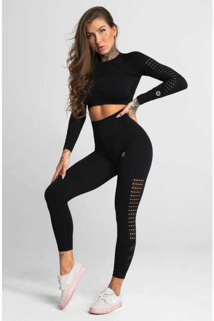 Gym Glamour Legíny Bezešvé Nero