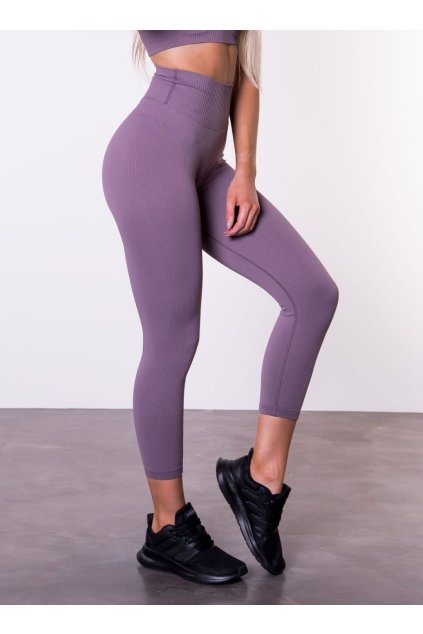 Dámské legíny Soft Ribbed - Fialové