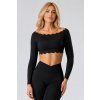 Dámský Top Wave Off-Shoulder Black