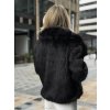 Luxe Faux Fur kožešinový kabátek Black