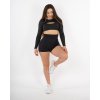 Černé scrunch šortky
