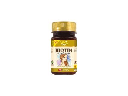 Biotin 300 µg + selen + zinek - 80+7 tablet