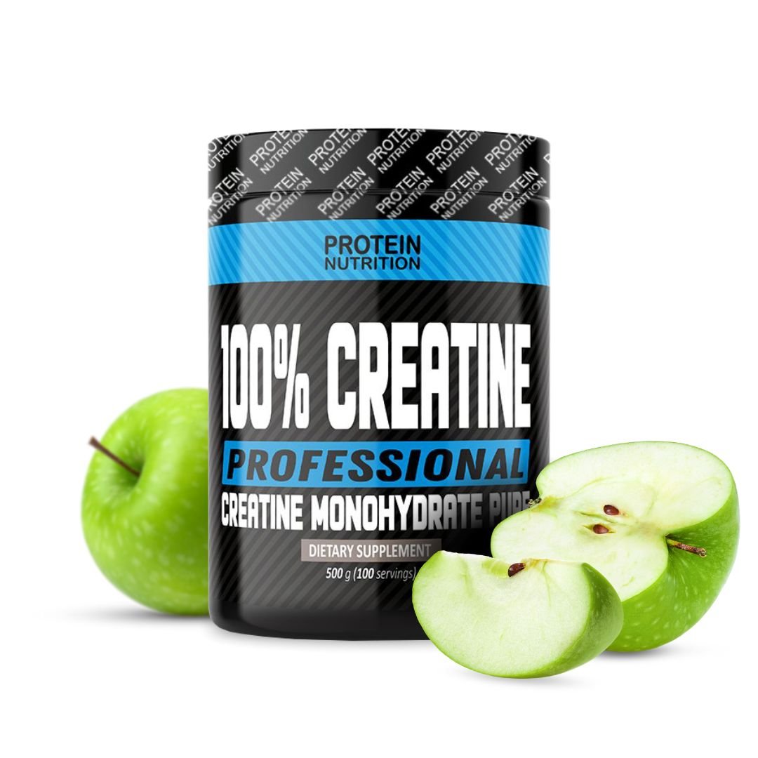 PROTEIN NUTRITION 100% Creatine Professional - 500g PŘÍCHUŤ: ZELENÉ JABLKO, BALENÍ: 500g
