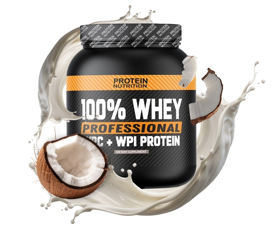 PROTEIN NUTRITION 100% Whey Professional - syrovátkový protein PŘÍCHUŤ: KOKOS, BALENÍ: 1000g