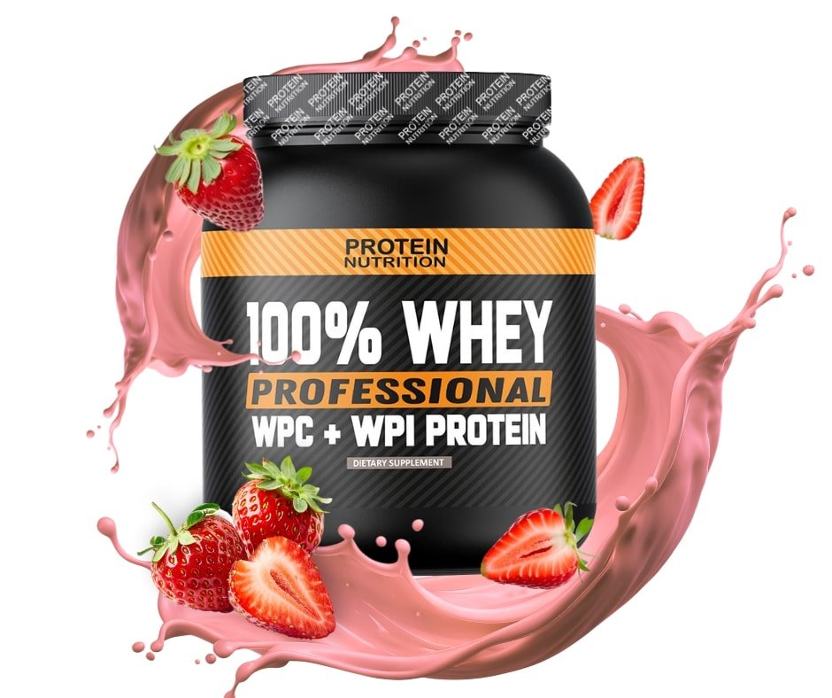 PROTEIN NUTRITION 100% Whey Professional - syrovátkový protein PŘÍCHUŤ: JAHODA, BALENÍ: 30g - 1 DÁVKA