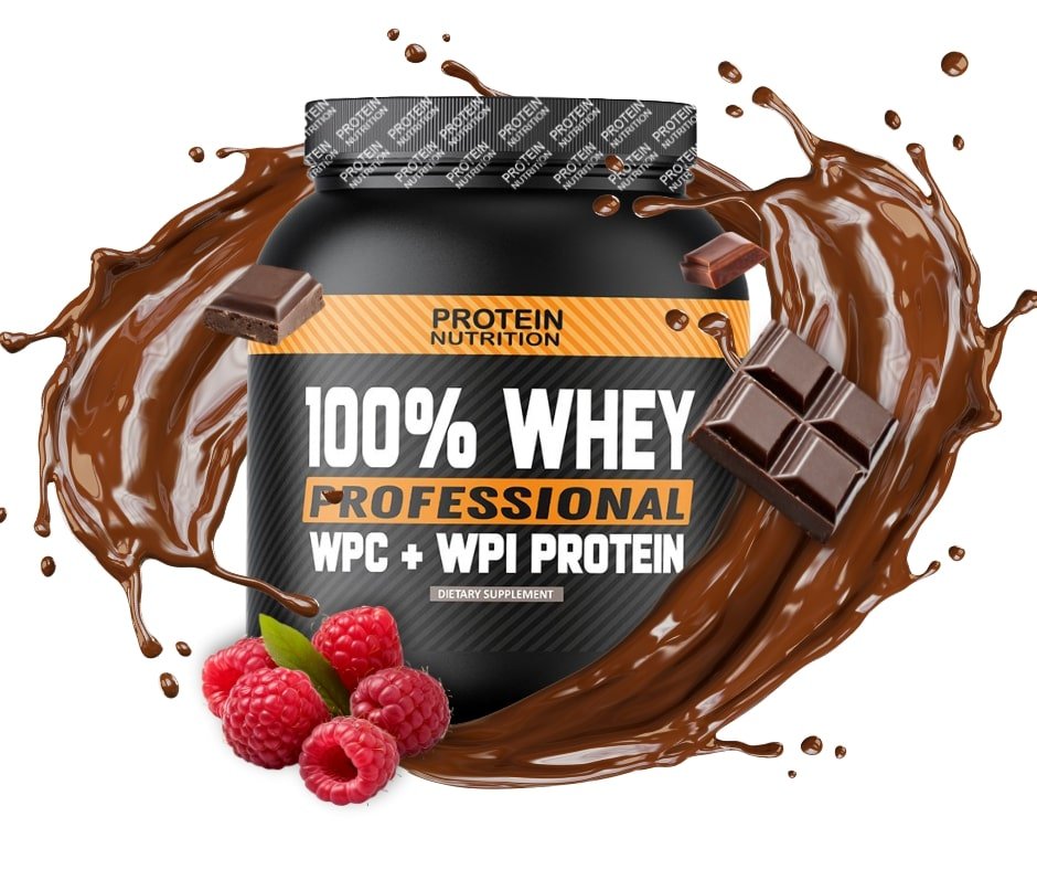 PROTEIN NUTRITION 100% Whey Professional - syrovátkový protein PŘÍCHUŤ: ČOKOLÁDA S MALINAMI, BALENÍ: 30g - 1 DÁVKA