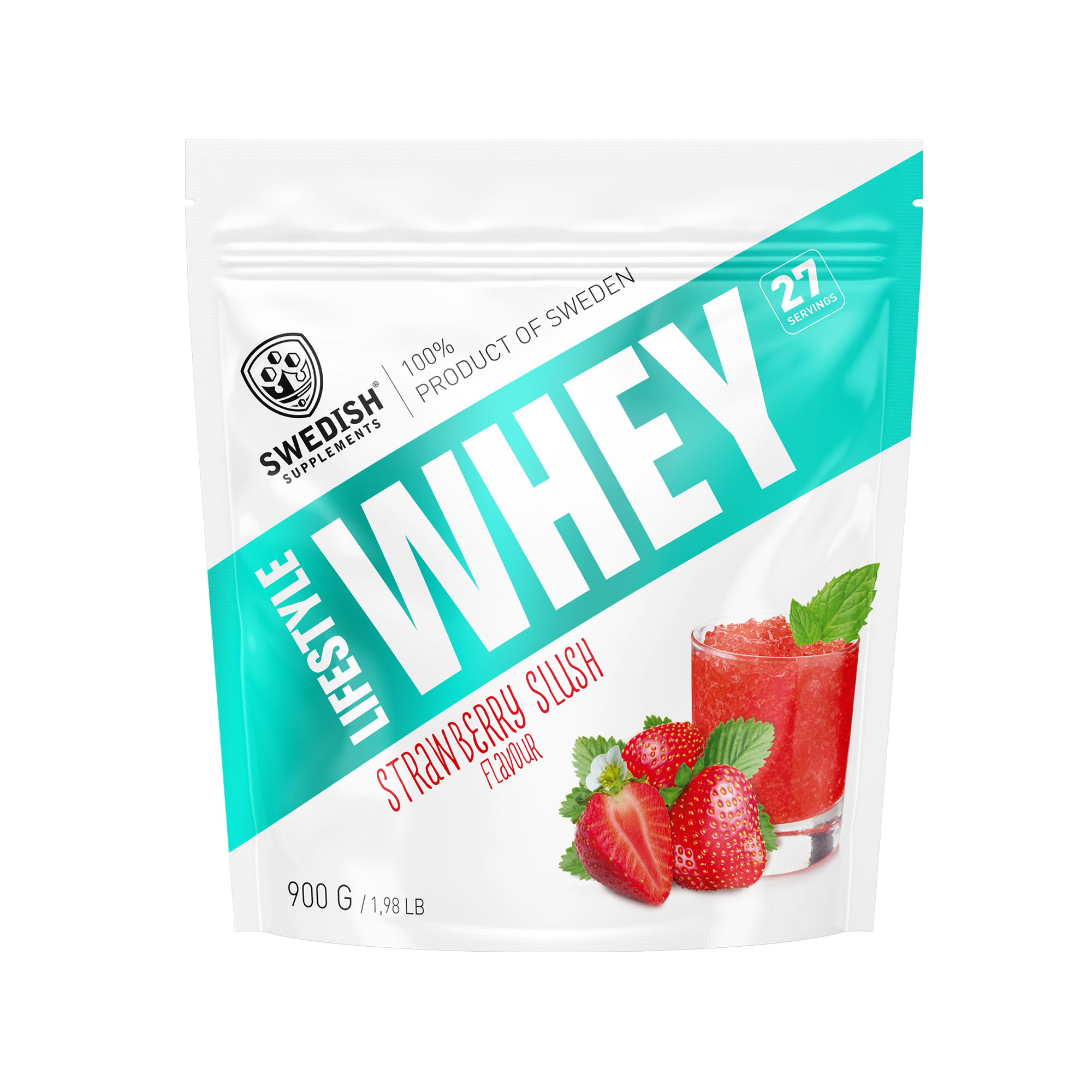 SWEDISH SUPPLEMENTS Lifestyle Whey - 900g PŘÍCHUŤ: JAHODA, BALENÍ: 900g