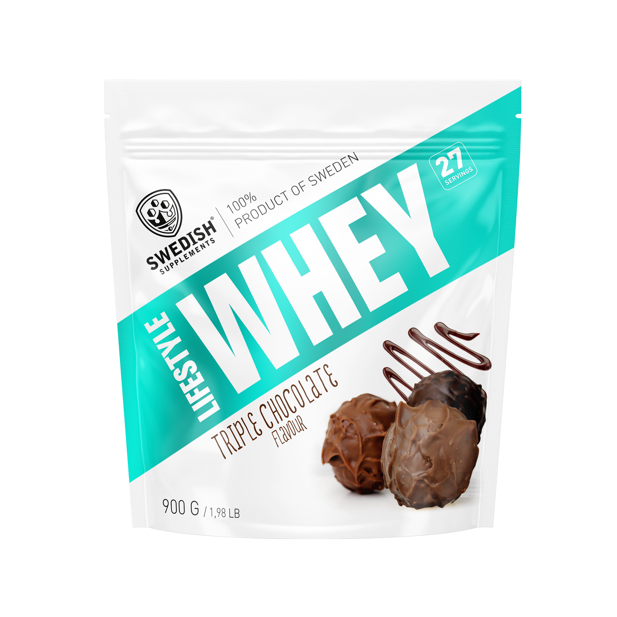 SWEDISH SUPPLEMENTS Lifestyle Whey - 900g PŘÍCHUŤ: TROJITÁ ČOKOLÁDA, BALENÍ: 900g