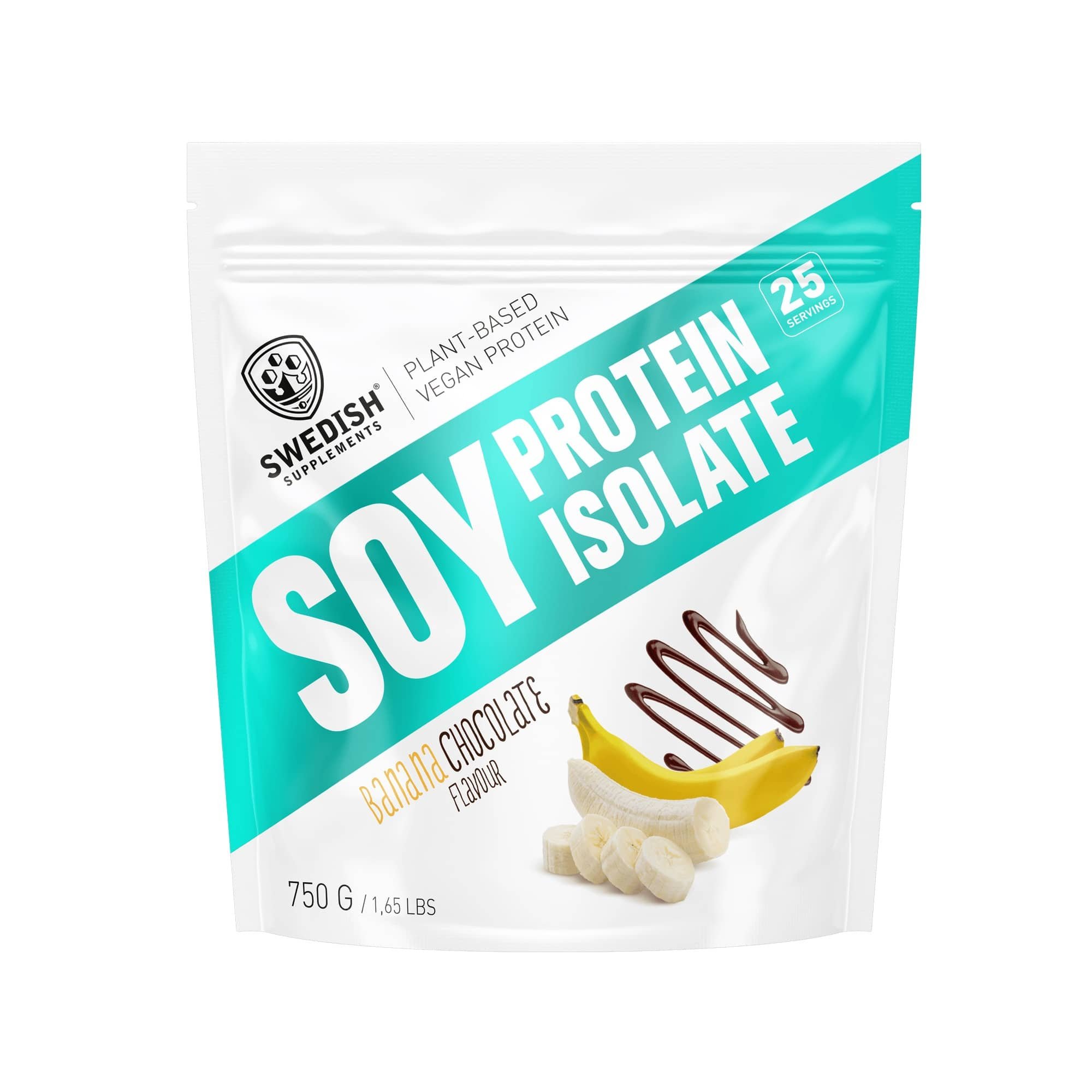 SWEDISH SUPPLEMENTS Soy Protein Isolate - 750 g PŘÍCHUŤ: BANANA CHOCOLATE