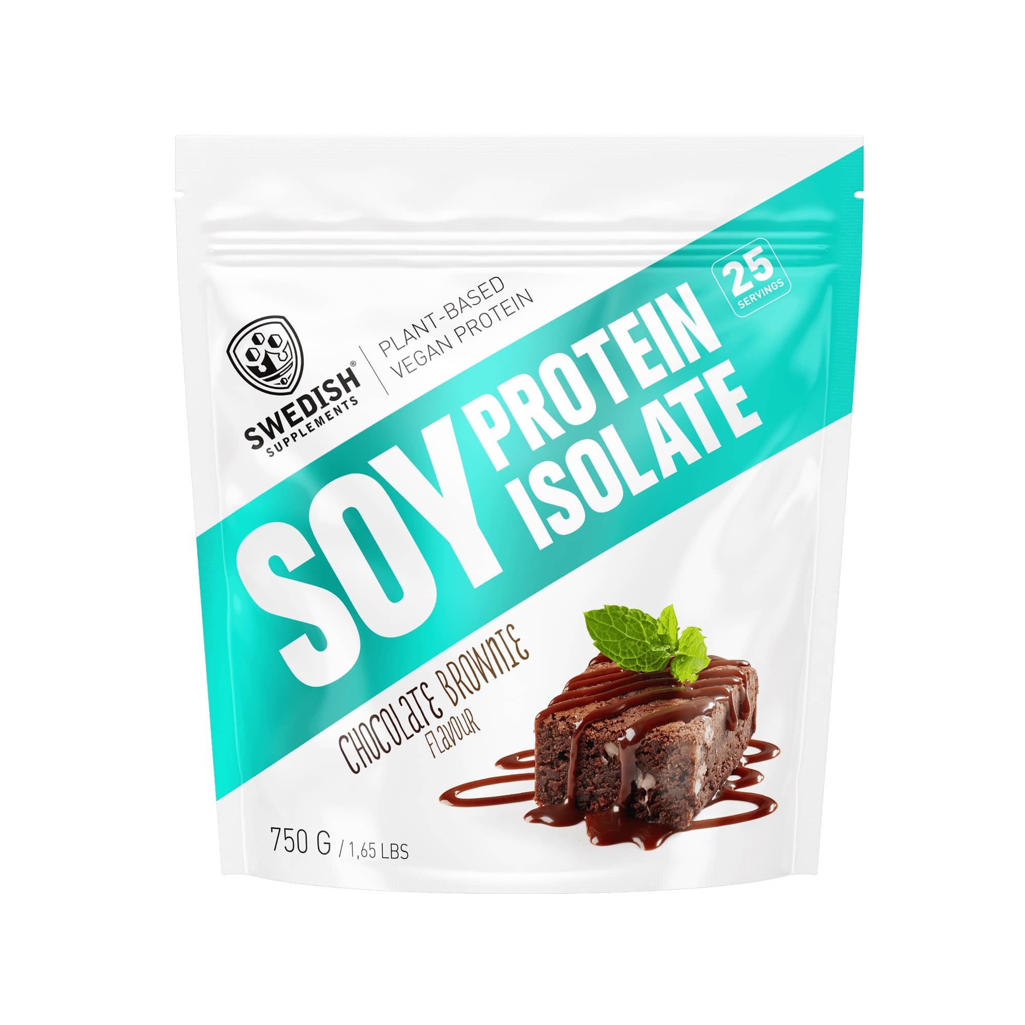 SWEDISH SUPPLEMENTS Soy Protein Isolate - 750 g PŘÍCHUŤ: CHOCOLATE BROWNIE