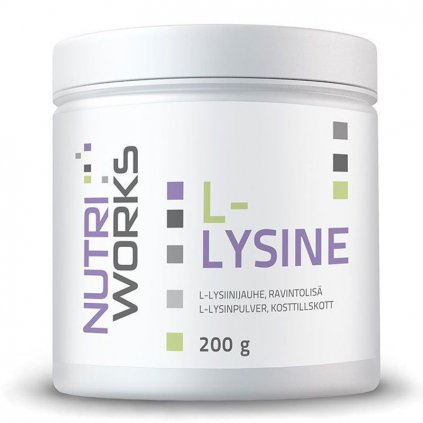 Nutri Works l lysine 200 g, prášek