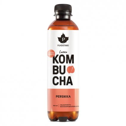 Puhdistamo BIO Kombucha - broskev 400 ml