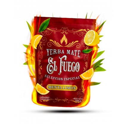 El Fuego Yerba Maté Menta Limon 0,5 kg 1