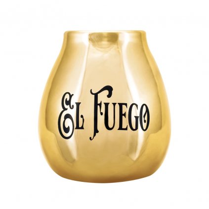 El Fuego Keramická Kalabasa (matero) 350 ml - zlatá