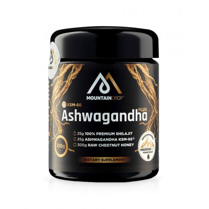 Mountaindrop® Ashwagandha Plus (+ Shilajit) 350g - GYMIO.com