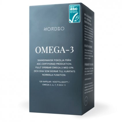 Nordbo Scandinavian Omega-3 původem ze pstruhů, 120 kapslí