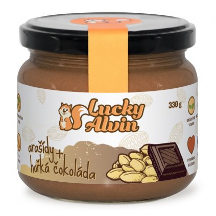 Lucky Alvin Arašídový krém a hořká čokoláda 330 g