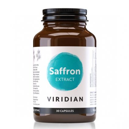 Viridian Saffron extract (extrakt ze šafránu v kapslích) 30 kapslí