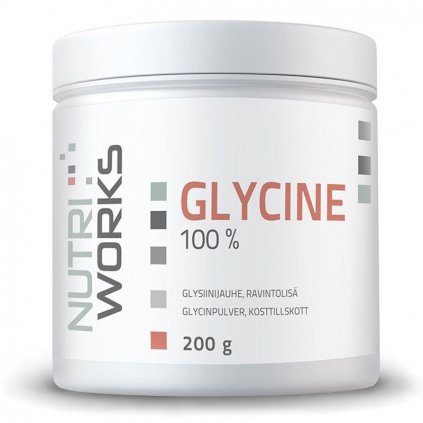 Nutri Works Glycine, 200g, prášek