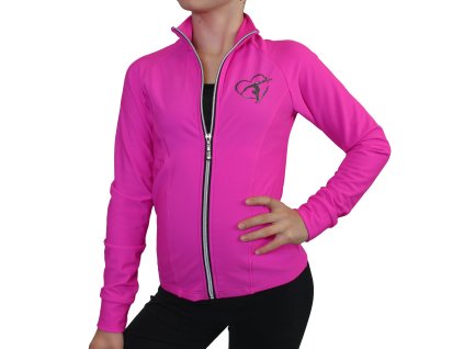 mikina růž předek