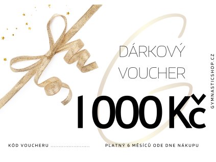 Dárková poukázka na 1 000 Kč