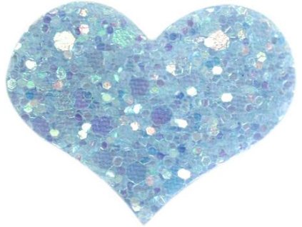 Sponka do vlasů srdíčko glitter